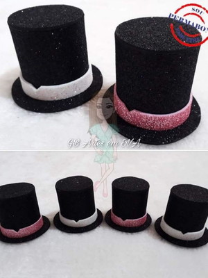 Mini cartola eva de glitter