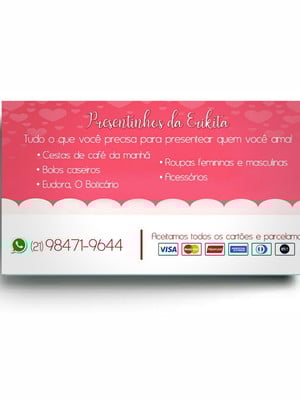 Cartão de visita personalizado 1.000 unidades frente
