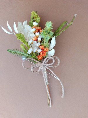 Lapela floral - laranja