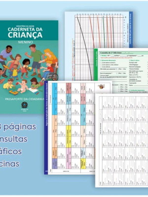Caderneta de saúde espiral personalizada 2024