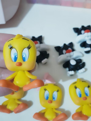 Aplique piu piu em biscuit