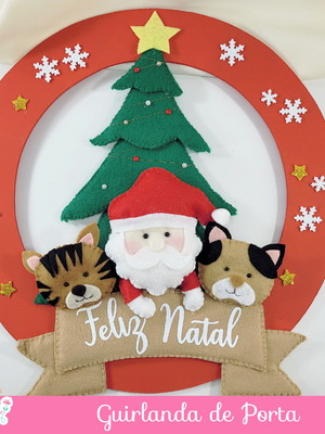 Guirlanda enfeite de porta - natal