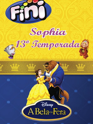 Rotulo bala fini a bela e a fera