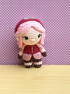 Sakura haruno amigurumi (naruto shippuden) * pronta entrega