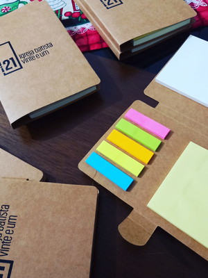 Bloco com post it personalizado