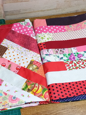 Fronha de travesseiro em patchwork