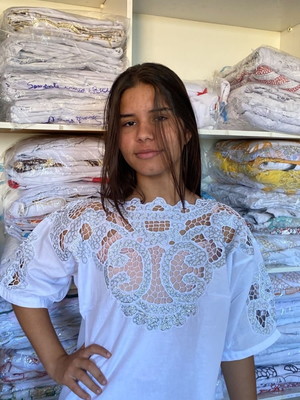 Camisu luxo bordado rechilieu roupas de umbanda e candomblé