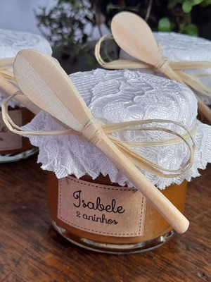 Lembrancinha com doce de leite pote 60ml