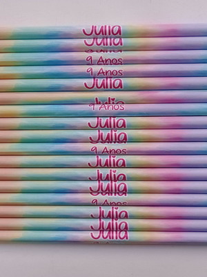 Lápis personalizado tie dye