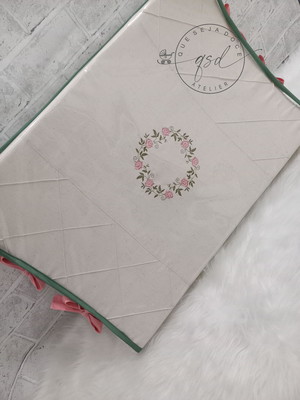 Trocador de comoda anatômico personalizado linho 100% alg