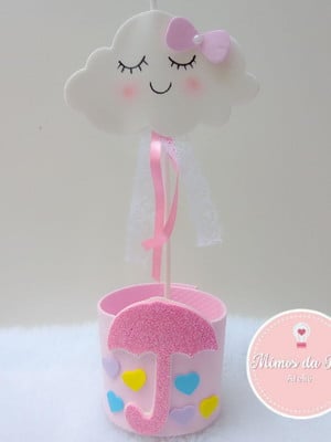 Centro de mesa chuva de amor em eva