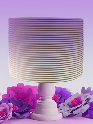 Bolo fake roxo/lilás bebê (degradê)