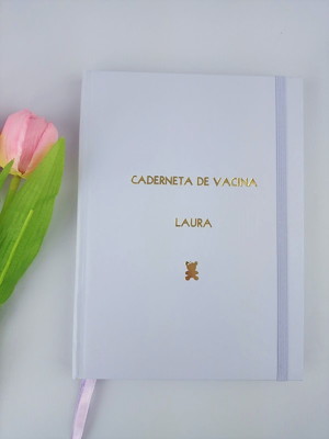 Caderneta de vacina ursa hot stamping