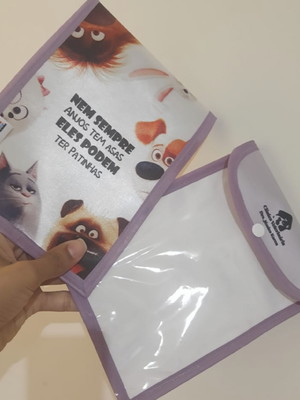 50 porta cartão de vacina pets