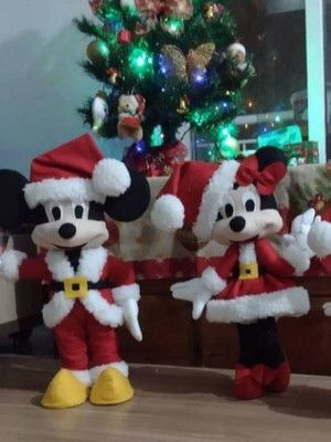 Mickey e minie de 25cm natal