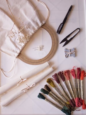 Kit iniciante - cores de outono - 10 meadas - bordado livre