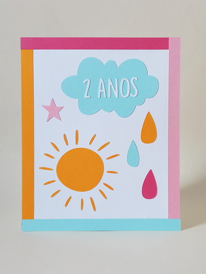 Display de mesa arco-íris boho com idade