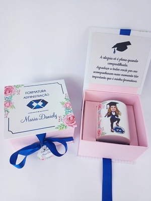 Caixa convite personalizada formatura
