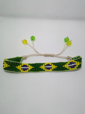Pulseira de miçangas do brasil