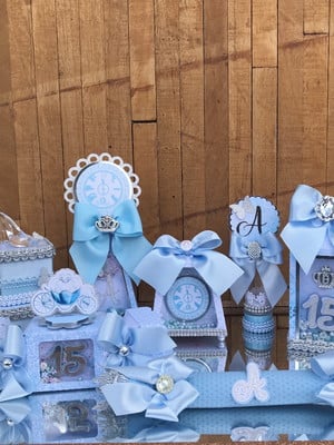 Kit festa cinderela premium - 30 itens