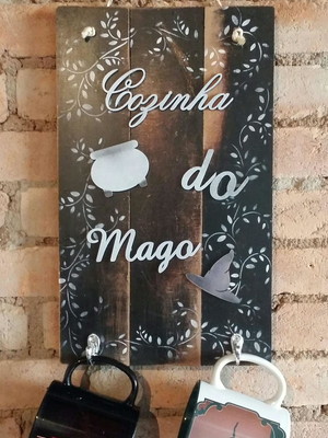 Placa decorativa cozinha do mago
