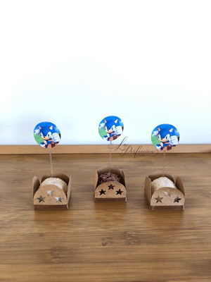Topper para docinhos sonic