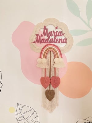 Painel nome macrame