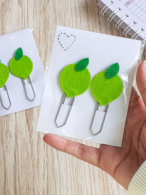 Clips decorados limão (o par)