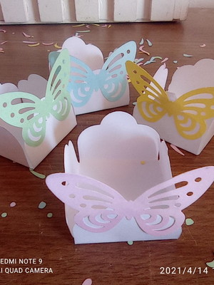 25 forminhas de doces borboletas scrap