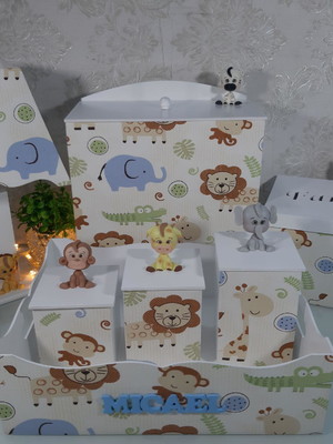 Kit higiene bebê safari