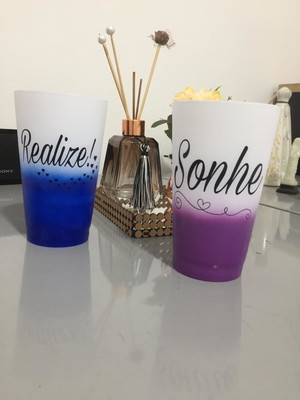 Twister degrade 500 ml com led personalizado