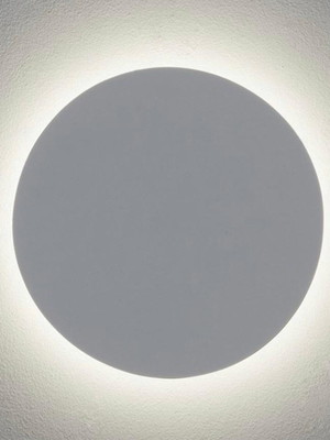 Arandela redonda 15cm moon eclipse lua branco p/ led g9