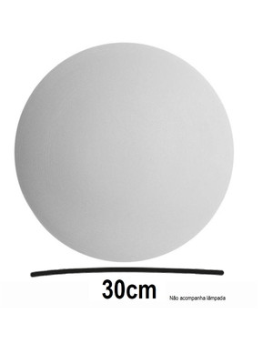 Arandela redonda 30cm moon eclipse lua branco p/ led g9
