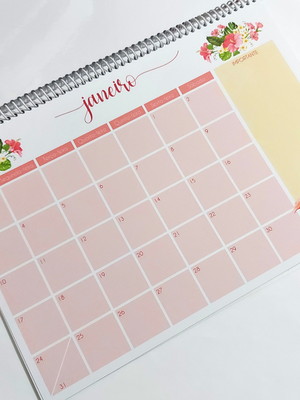 Desk planner mensal datado