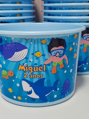 30 baldinho de pipoca fundo do mar