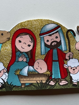 Patch aplique termocolante nascimento menino jesus #2