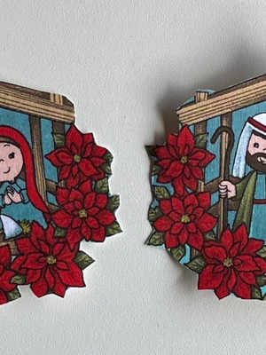 2 patch aplique termocolante menino jesus #2