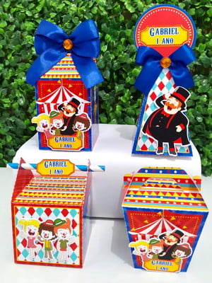 Kit personalizados papelaria circo do bita (20 peças)