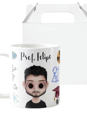 Caneca presente professor de química dia dos professores