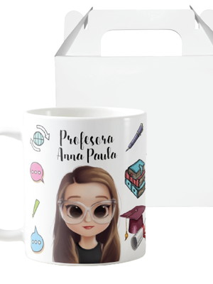 Caneca personalizada e criativa para professores de espanhol