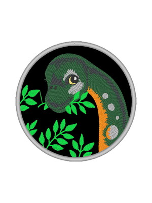 Patch bordado termocolante dinossauro - modelo2