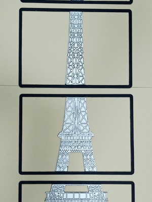 Composição de quadros torre eiffel