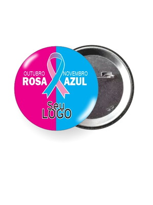 Outubro rosa e novembro azul - button 4,5 cm