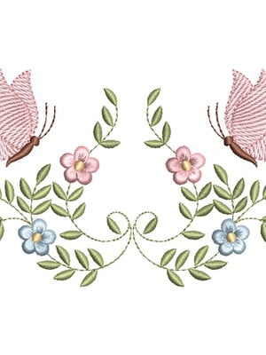 Matriz de bordado: moldura e arabesco