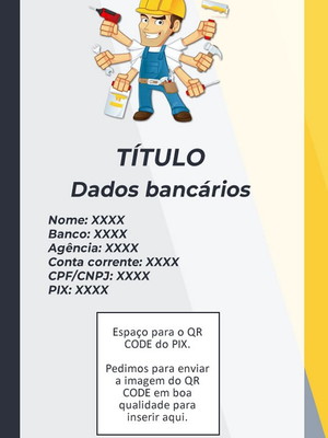 Arte digital com dados bancários - marido de aluguel