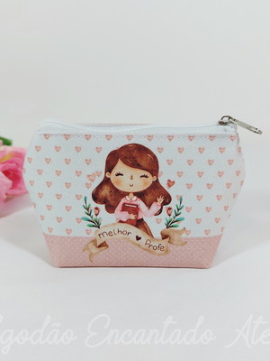 Mini necessaire personalizada querida professora com nome