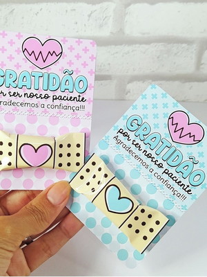 Card com balinhas mimo clientes