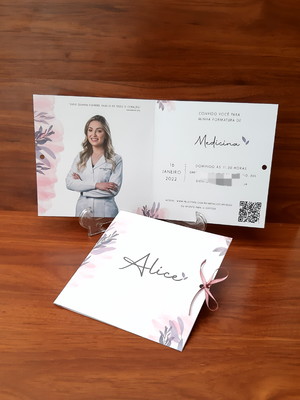 Convite de formatura com foto (promoção)