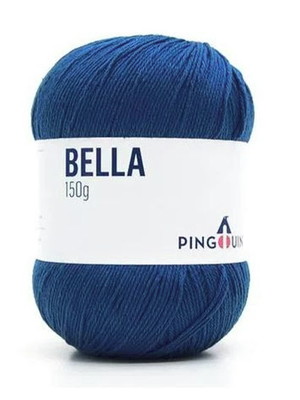 Linha de crochê bella pingouin 150g - azul bic 4579