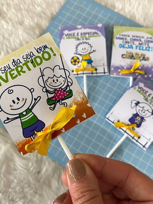 Pirulito personalizado dia das crianças